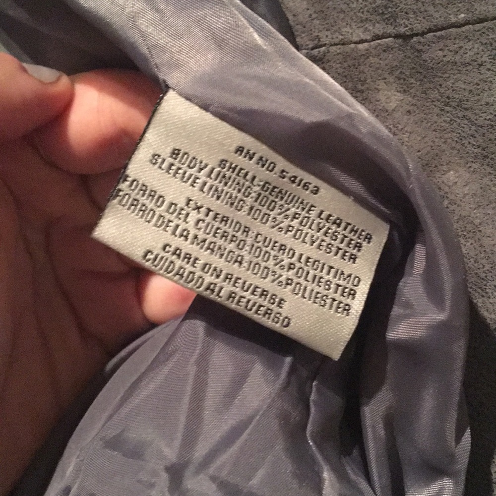 Levi’s Grey Suede Leather Moto Jacket - Picture 6 of 6